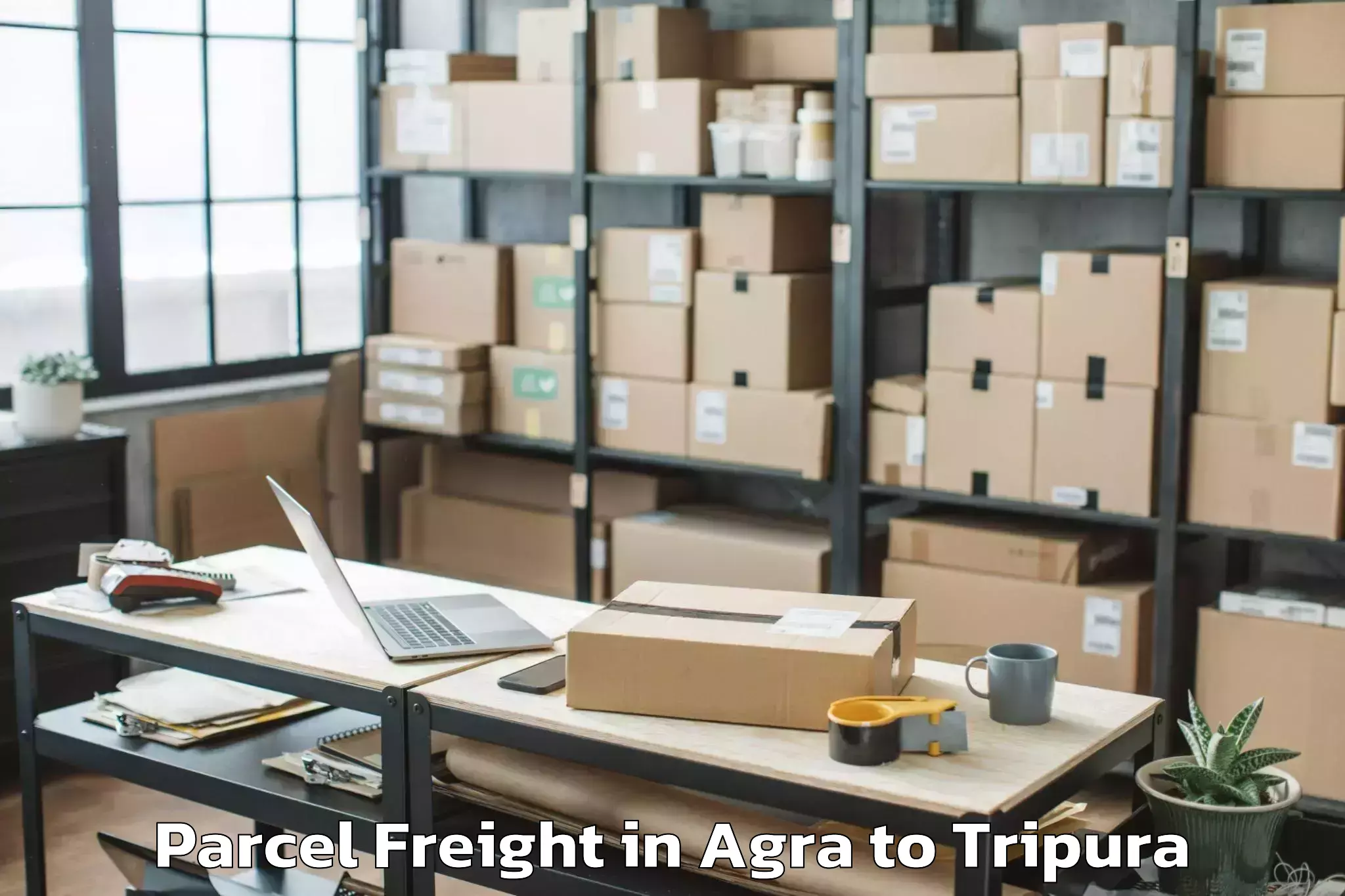 Get Agra to Tripura University Agartala Parcel Freight